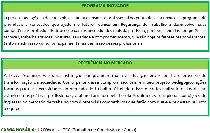 Técnico em Segurança do trabalho Campinas